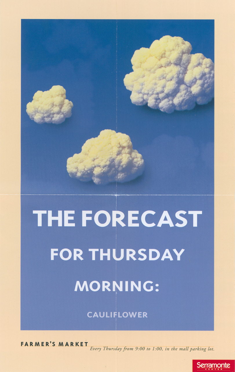 The forecast for Friday morning: cauliflower